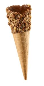 Tall Honeycomb Sparkler Waffle Cone