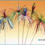 Single Colour Sparkling Palms (20cms)