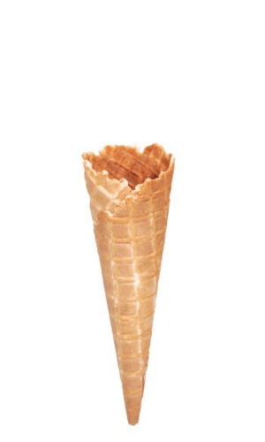 Small Plain Waffle Cone - Suitable for whipped and 1 small scoop ice cream