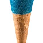 Tall Blue Sherbet Fizz Sugar Cone