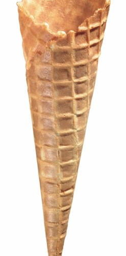 Tall Plain Waffle Cone - Suitable for whipped ice cream, 1 scoop
