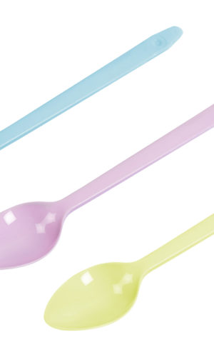 Biodegradable Coloured Dessert Spoons