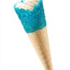 Tall Blue Sherbet Fizz Waffle Cone