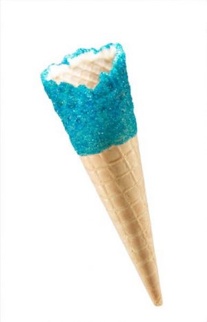 Tall Blue Sherbet Fizz Waffle Cone