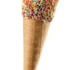 Tall Rainbow Waffle Cone