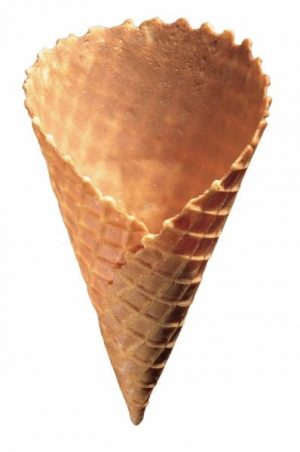 Large Plain Waffle Cone