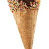 Medium Rainbow Waffle Cone