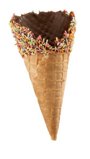 Medium Rainbow Waffle Cone