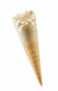 Tall White Chocolate Flavoured Waffle Cone
